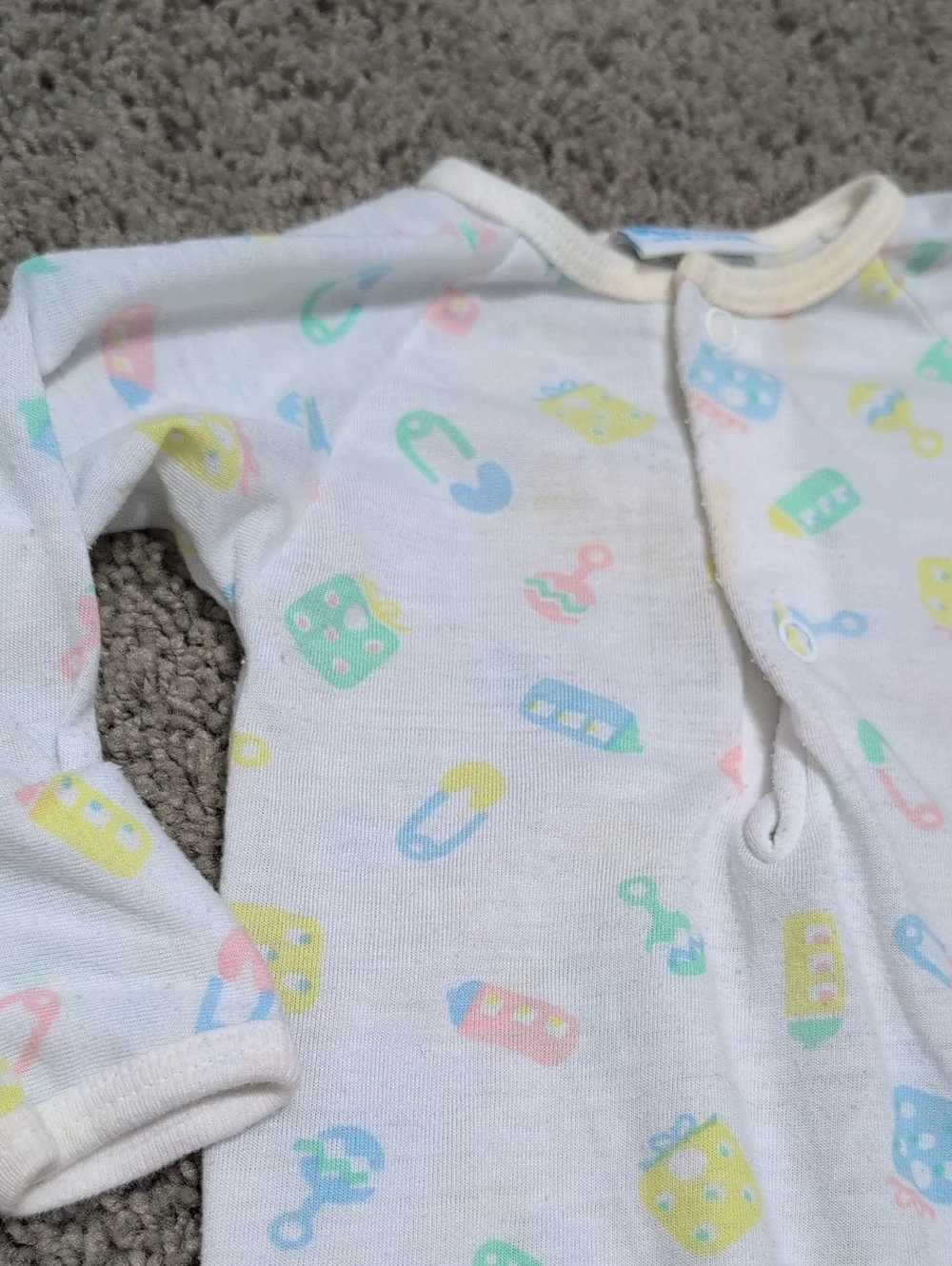 Vintage Carter's Newborn Sleeper Cinch Bottom Made In USA